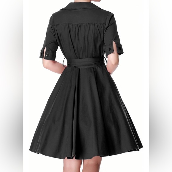 Collared 3/4 sleeve dress - Picture 3 of 9